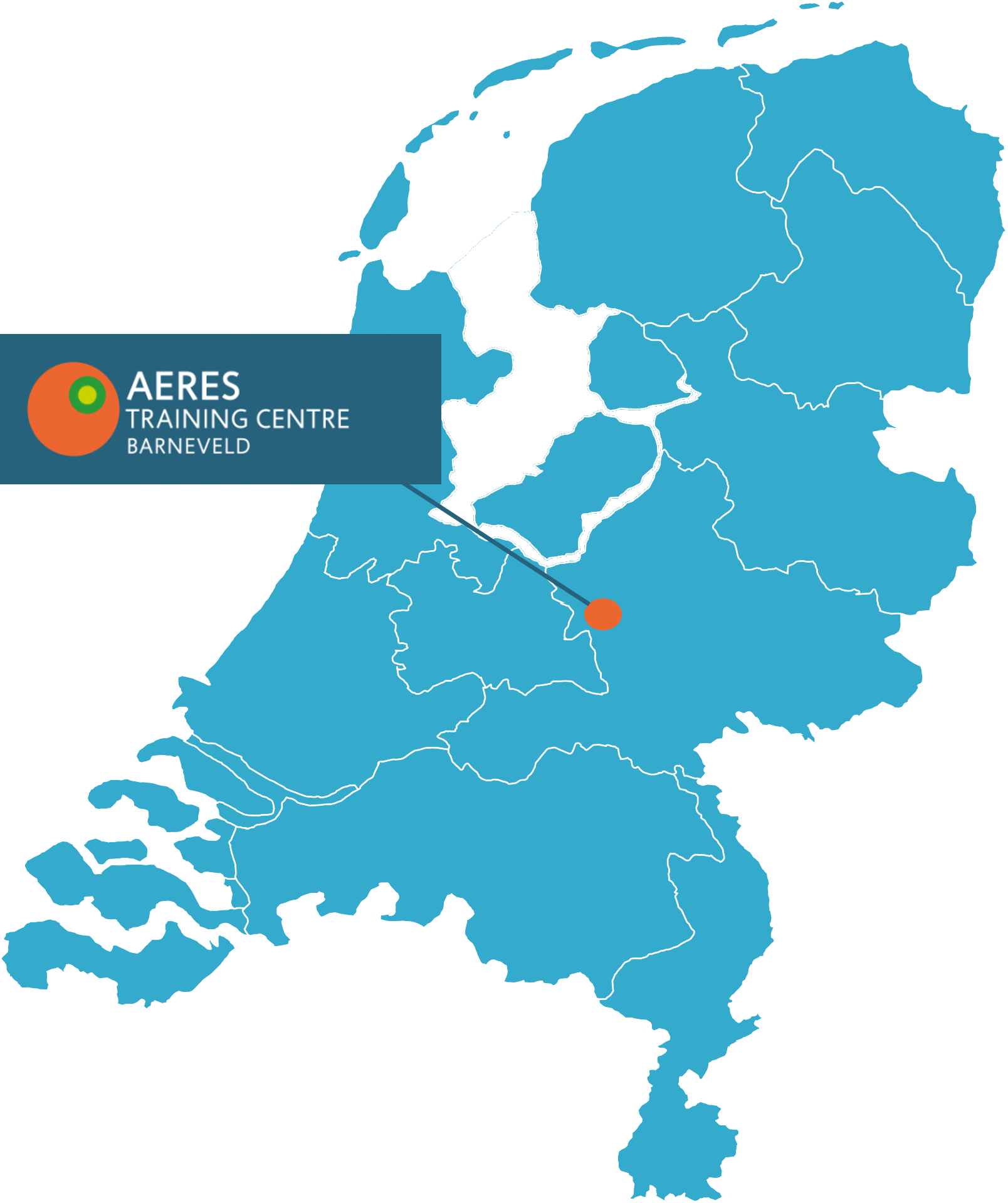 Aeres Training Centre Barneveld kaart Nederland